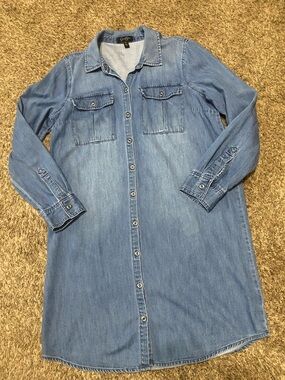 Jessica Simpson Denim Shirt Dress Size M